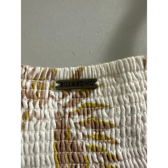 🔴Billabong x Sincerely Jules‎ Twist Flirt White Palm Print Tie-Front Jumpsuit - Picture 7 of 10